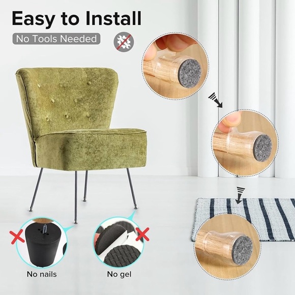 Chair Leg Protectors Box of 24 - Picture 4 of 7